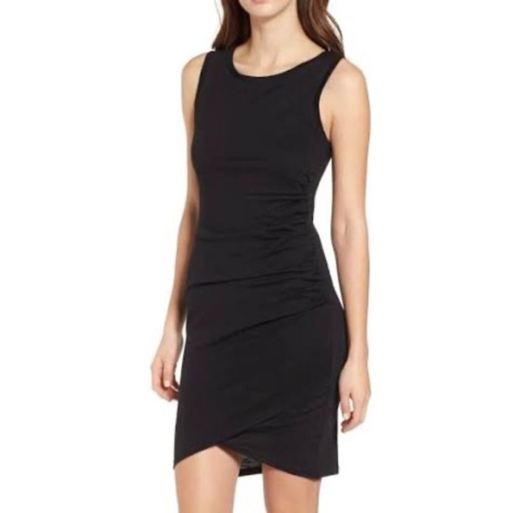 Leith Ruched Body-Con Sleeveless Dress- Size M